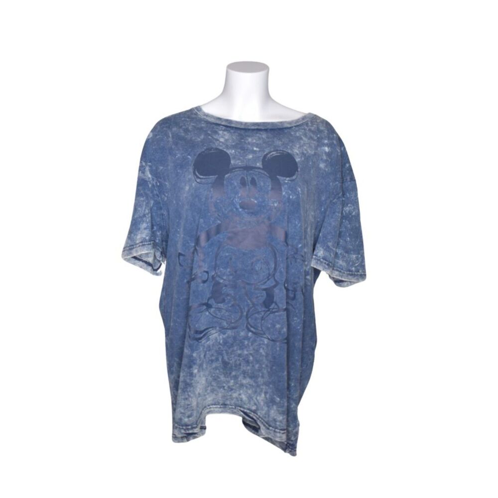 Mickey Mouse Disney Short Sleeve T Shirt Navy Blue Womens 2X?